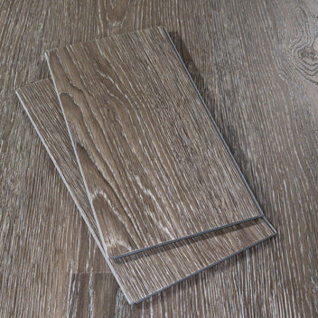 Weathered Grey and Brown Luxury Vinyl Plank Flooring | Ashford | Flooret - Flooret