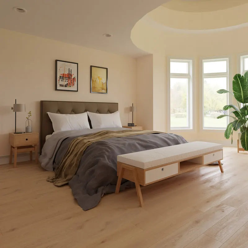 Light Weathered Oak Luxury Vinyl Plank Flooring | Kora | Flooret - Flooret